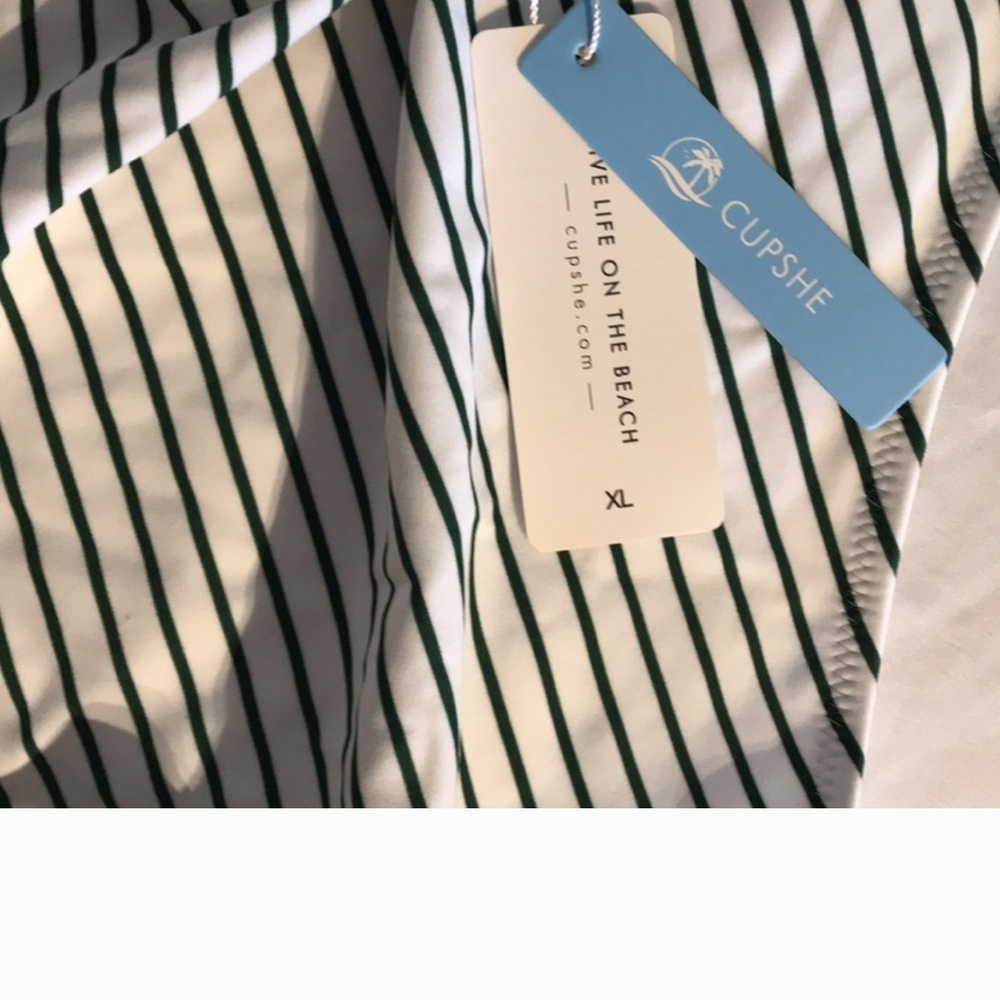 Floral and Striped Swimsuit - Picture 11 of 11